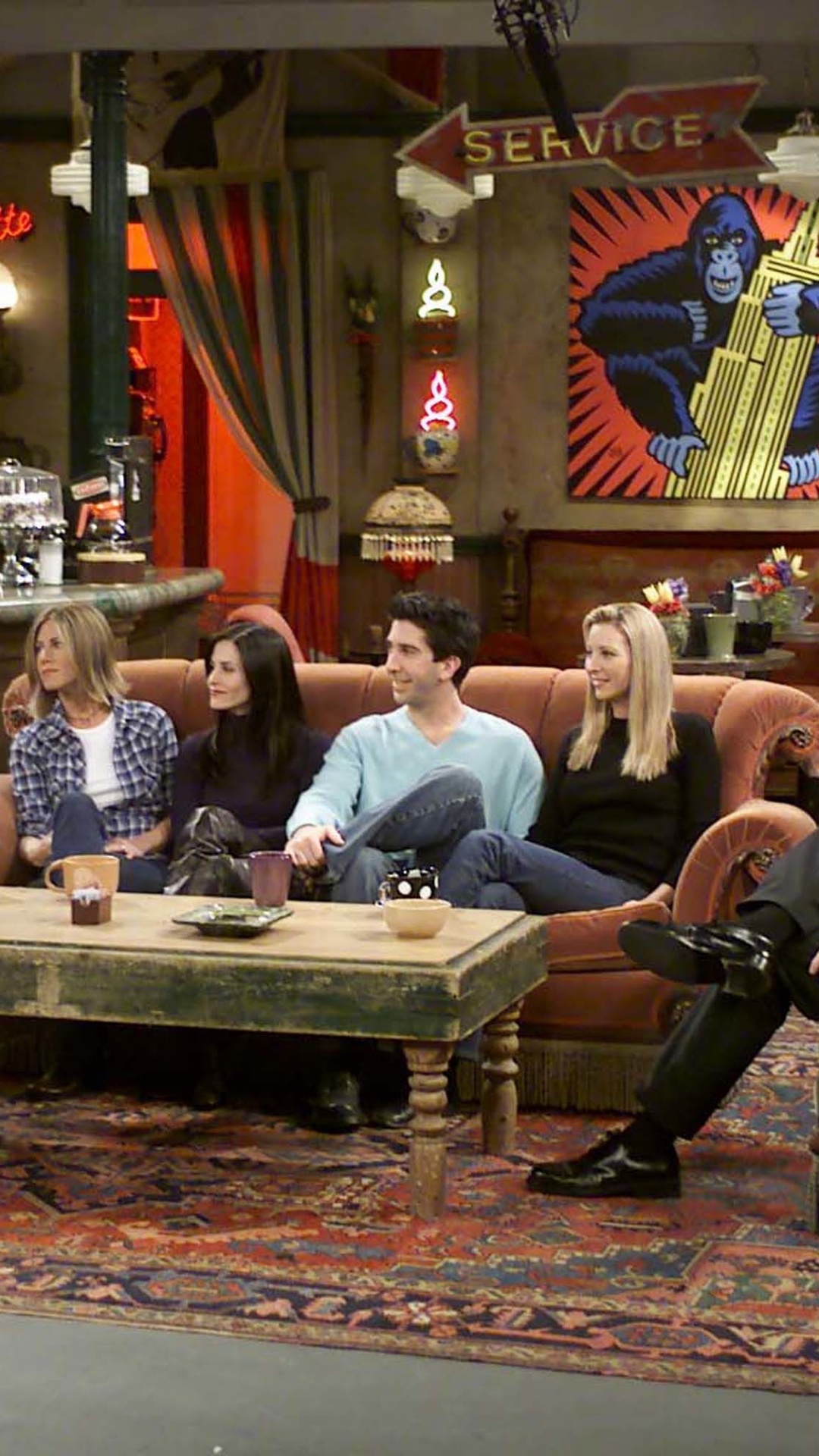 Central Perk, Warner Bros, Sitcom, Furniture, Television Show. Wallpaper in 1080x1920 Resolution