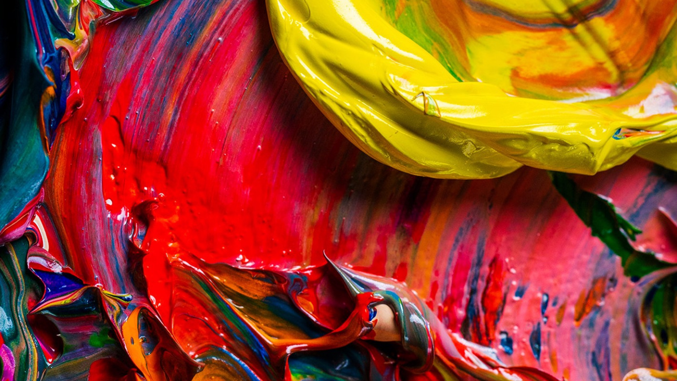 Kunst, Textil, Orange, Magenta, Muster. Wallpaper in 1366x768 Resolution