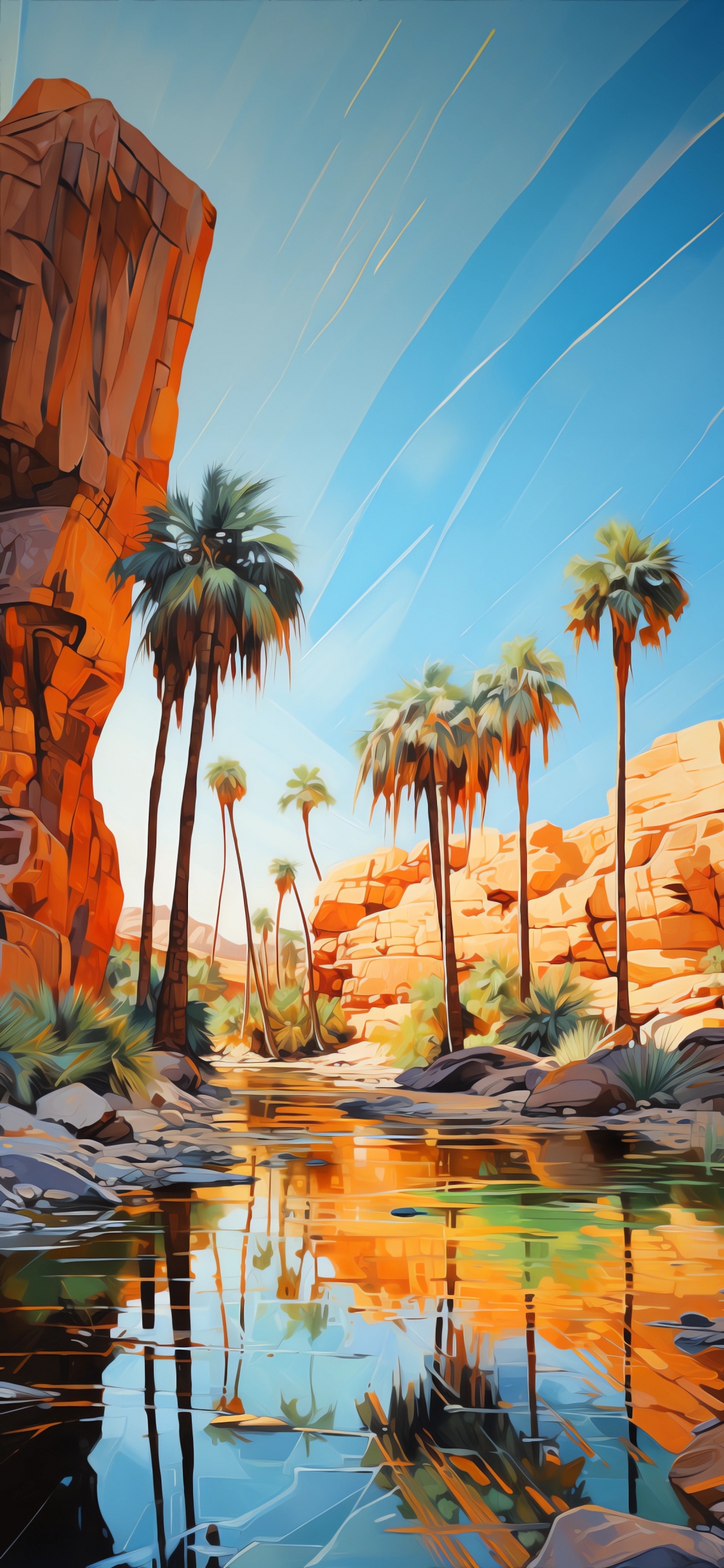 Sonnenlicht, Illustration, Wasser, Tageszeit, Licht. Wallpaper in 1125x2436 Resolution