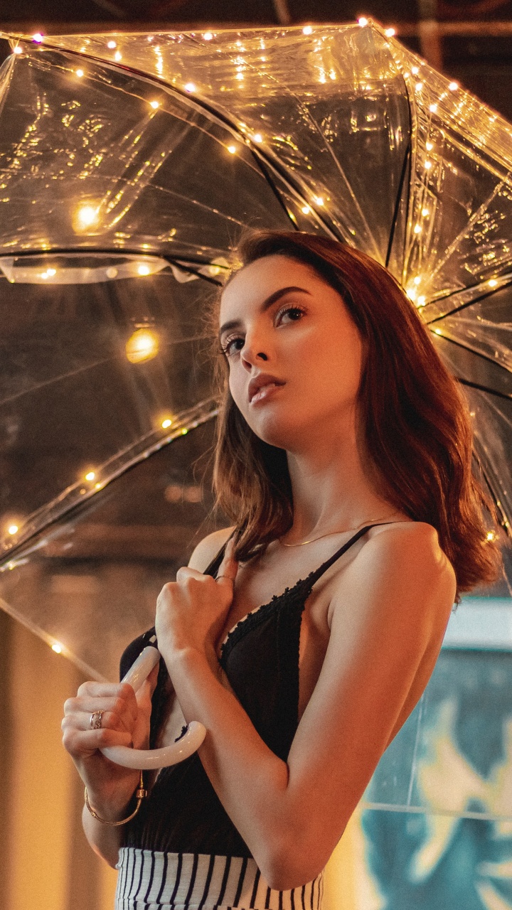 Umbrella, Beauty, Fashion, Model, Fashion Accessory. Wallpaper in 720x1280 Resolution