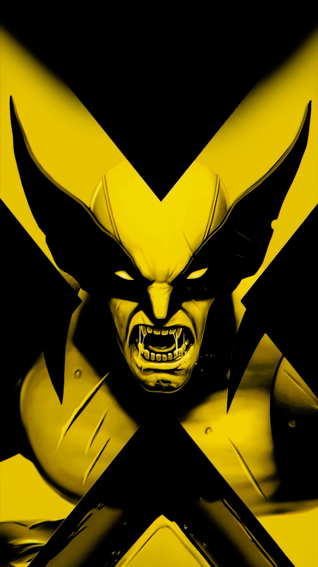 Wolverine Pc, Wolverine, Tablet, Head, Black. Wallpaper in 1080x1920 Resolution