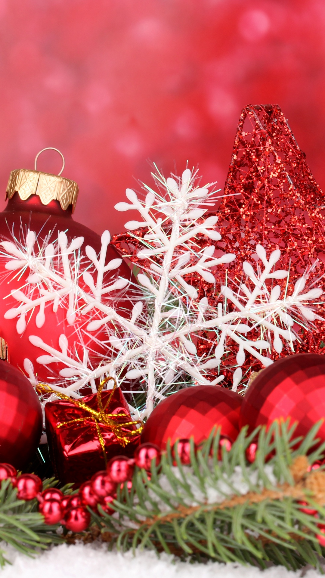 Christmas Day, New Year, Christmas Ornament, Christmas Decoration, Red. Wallpaper in 1080x1920 Resolution