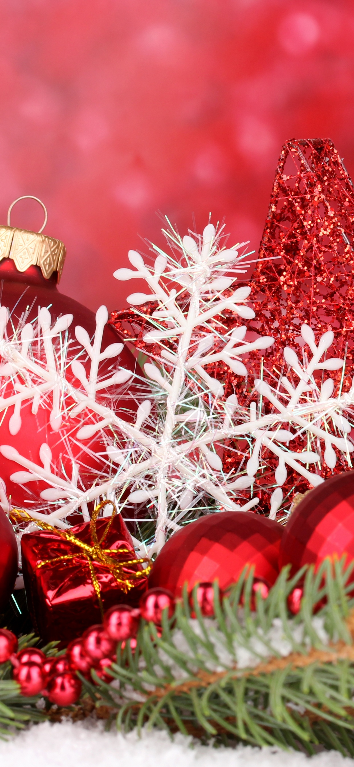 El Día De Navidad, Nochevieja, Adorno de Navidad, Decoración de la Navidad, Rojo. Wallpaper in 1242x2688 Resolution