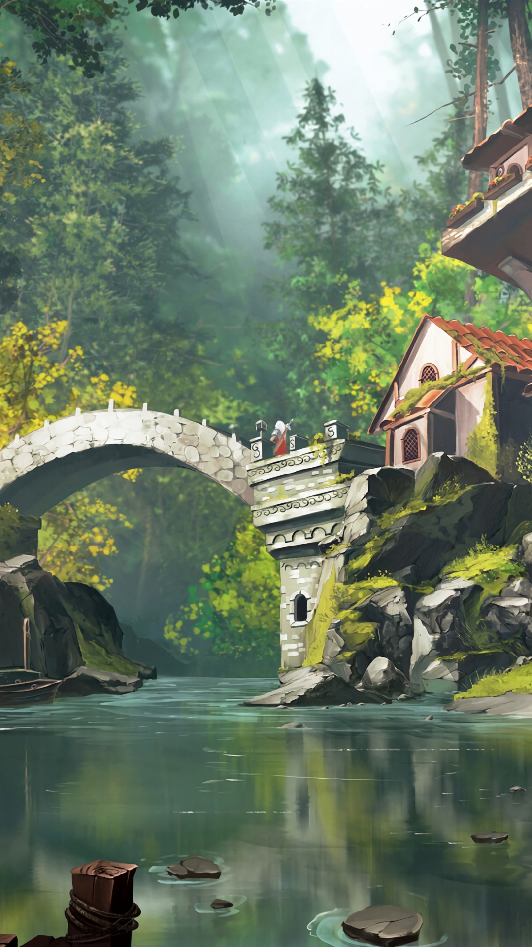 Download 1080x1920 Wallpaper Brown and White Concrete Building Near Green Trees and River During Daytime Brown and White Concrete Building Near Green Trees and River During Daytime. Wallpaper in 1080x1920 Resolution