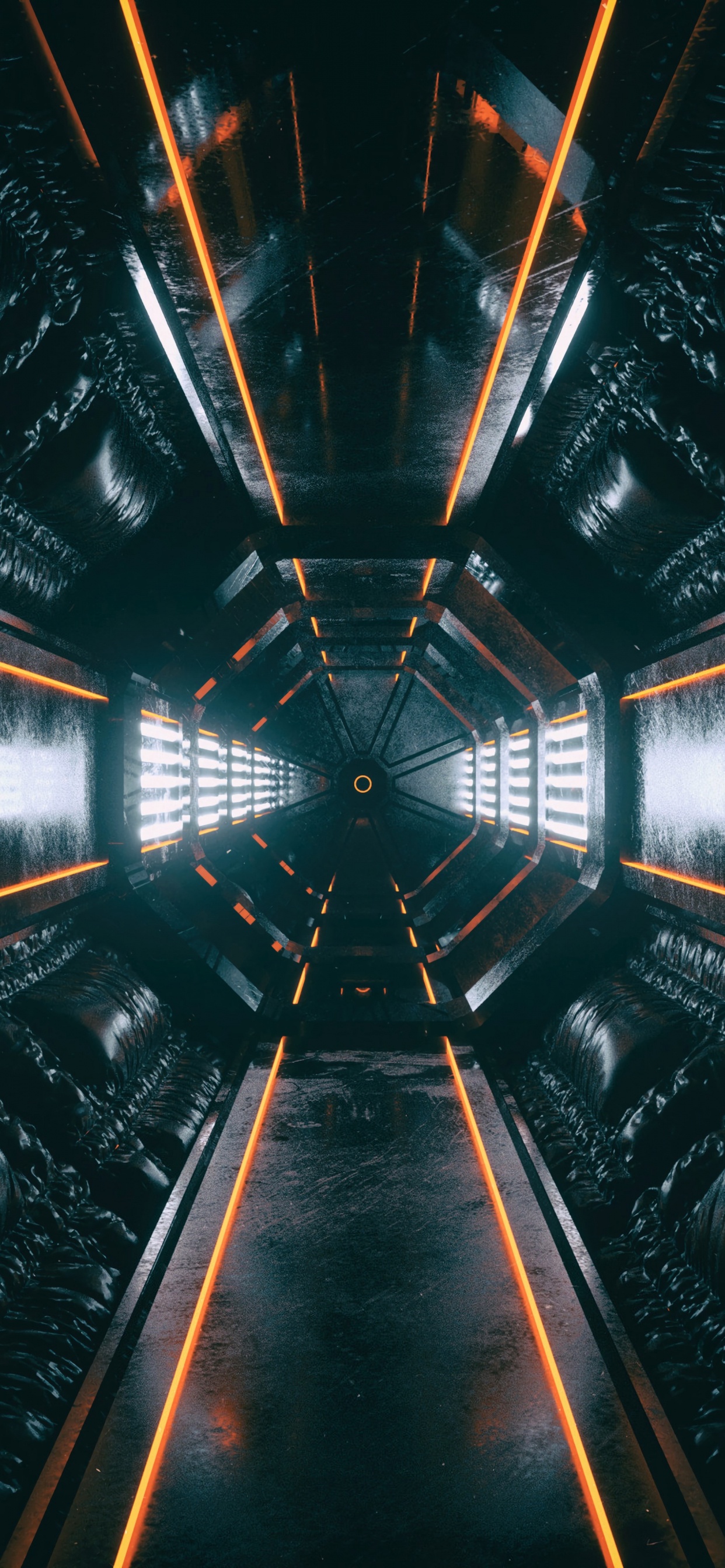 Black and Gray Train Rail. Wallpaper in 1242x2688 Resolution