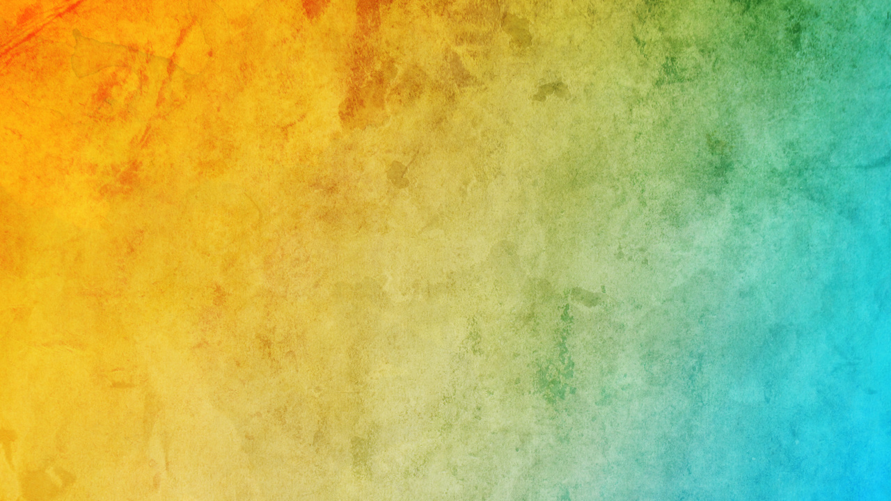 Peinture Abstraite Orange Vert et Bleu. Wallpaper in 1280x720 Resolution