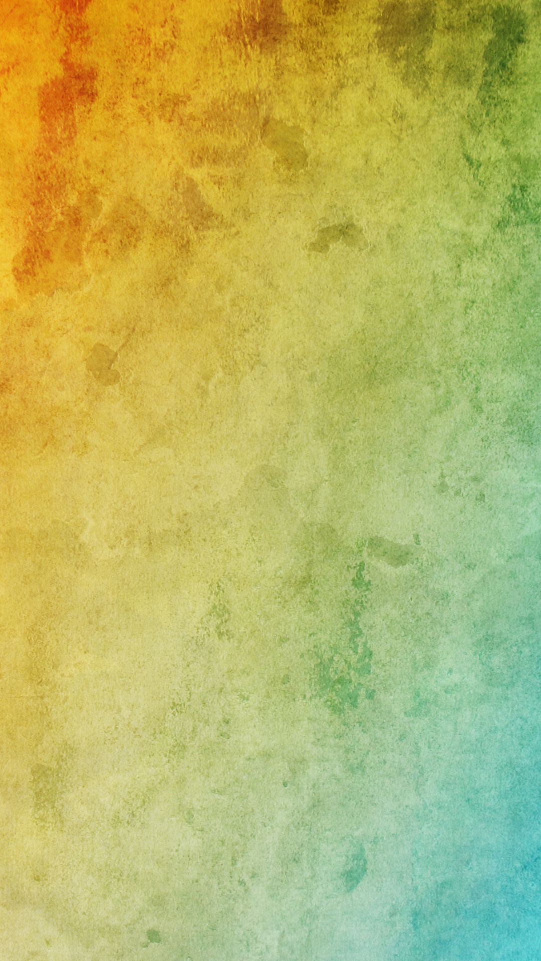 Orange-grünes Und Blaues Abstraktes Gemälde. Wallpaper in 1080x1920 Resolution