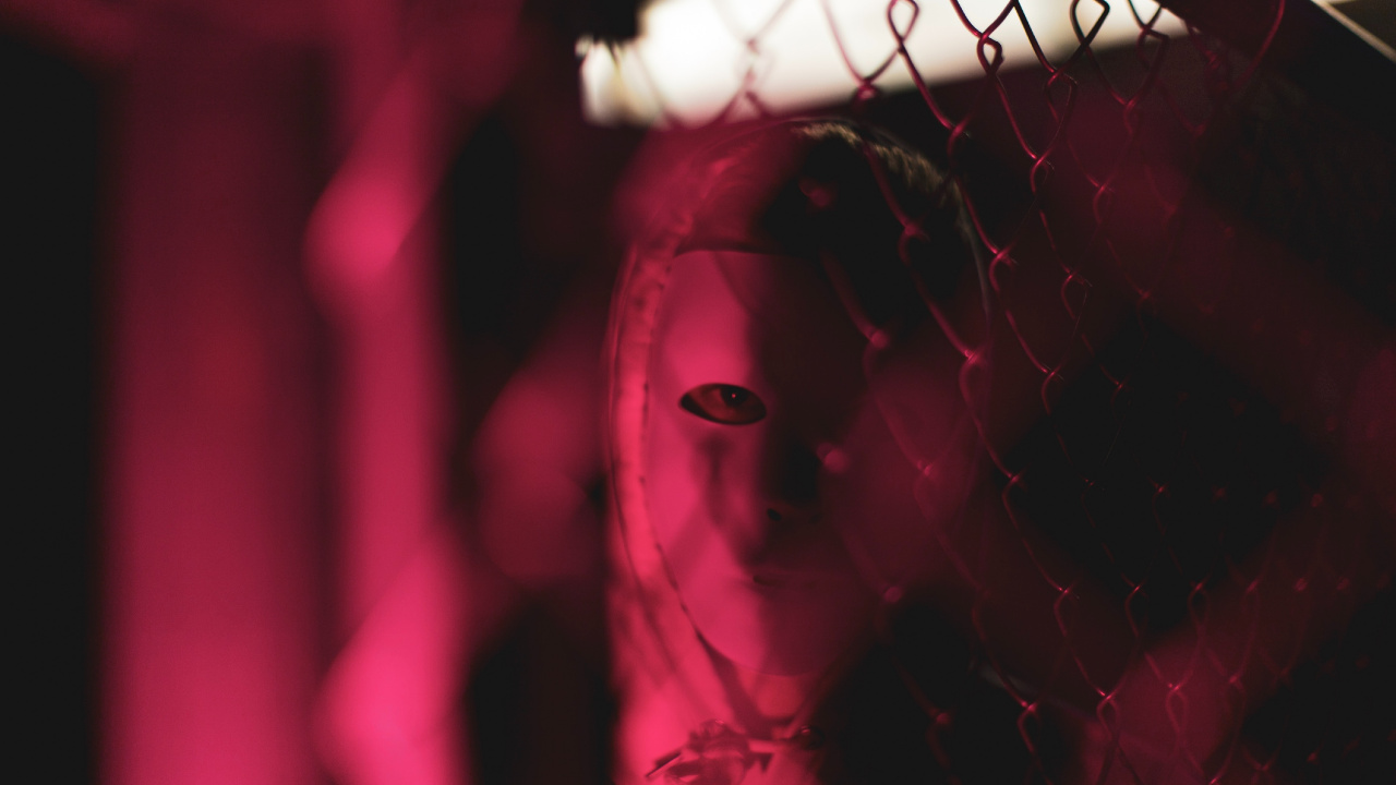 Peinture Abstraite Rouge et Noire. Wallpaper in 1280x720 Resolution