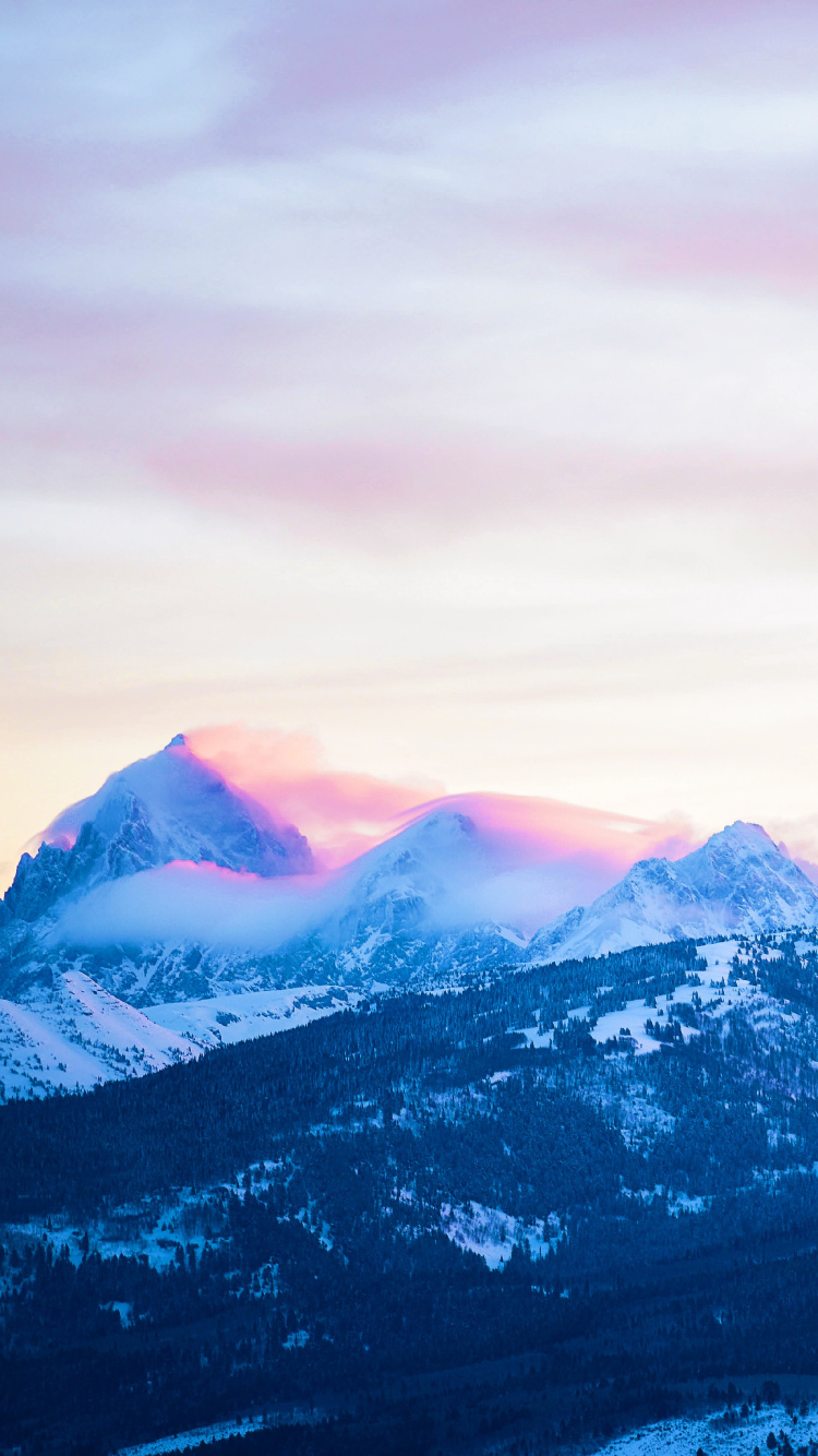 Gletscher-landform, Landform, Mount Scenery, Bergkette, Himmel. Wallpaper in 750x1334 Resolution