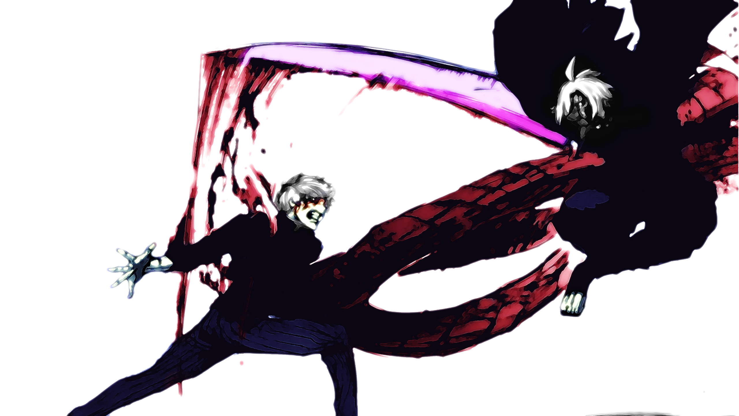 Man in Black Jacket and Blue Pants Holding Red and Black Umbrella. Wallpaper in 2560x1440 Resolution