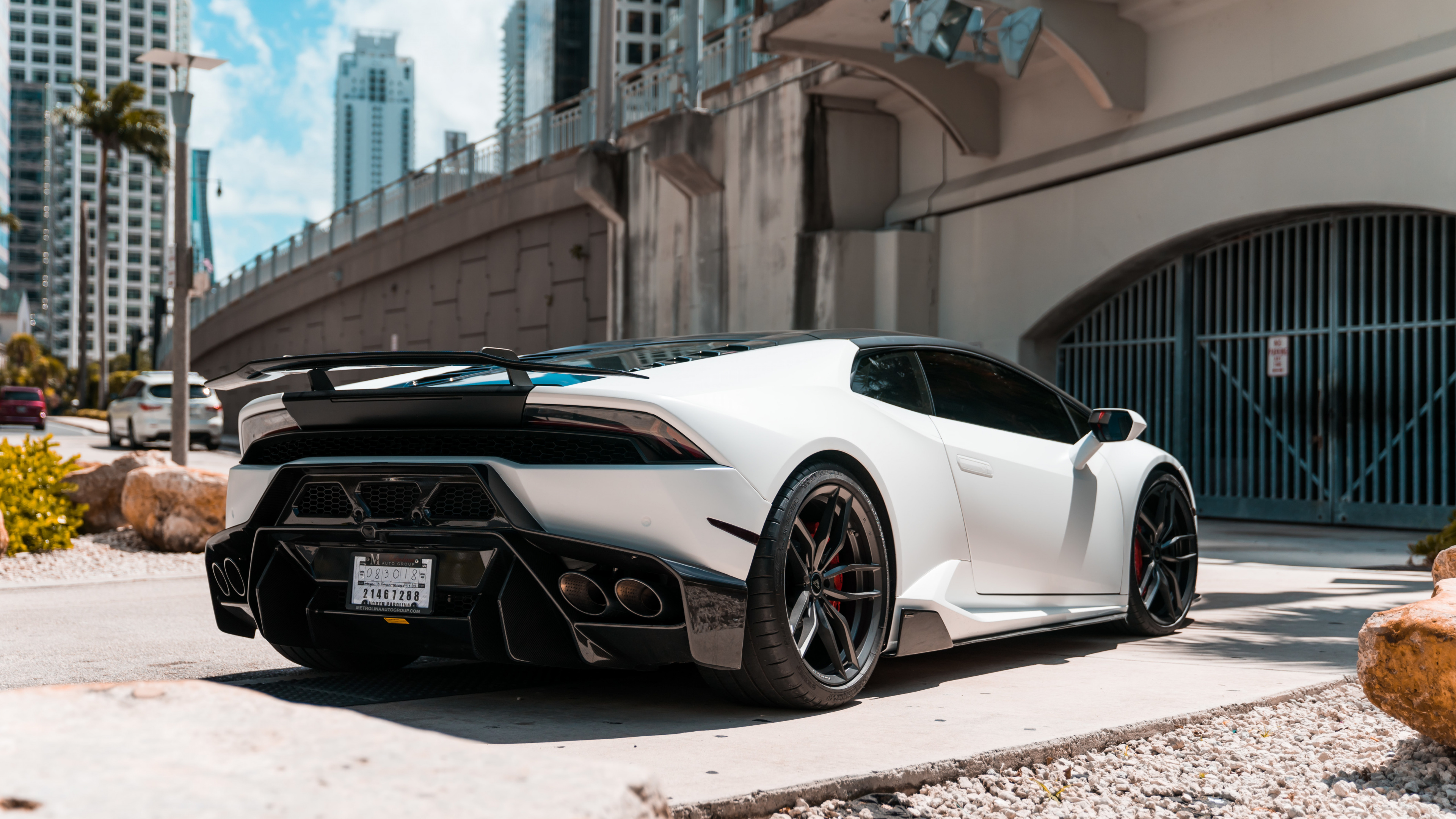 Lamborghini Huracan White, Lamborghini, Cars, Lamborghini Aventador, Sports Car. Wallpaper in 3840x2160 Resolution