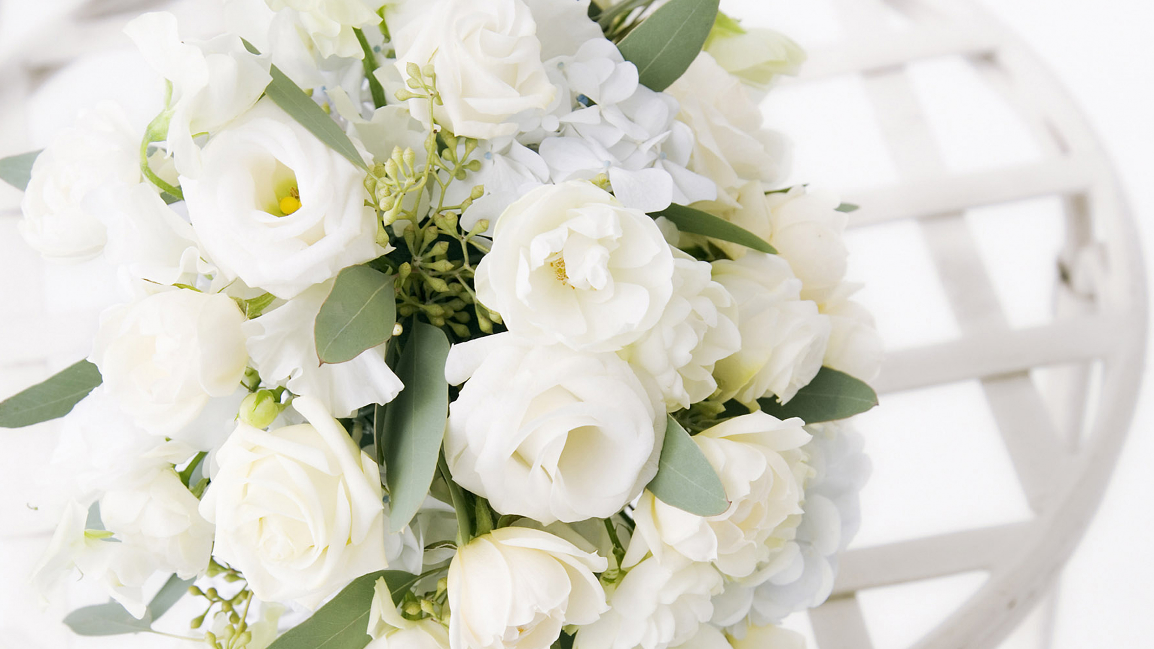 Braut, Blumenstrauss, Wei, Schnittblumen, Blumen Arrangieren. Wallpaper in 3840x2160 Resolution