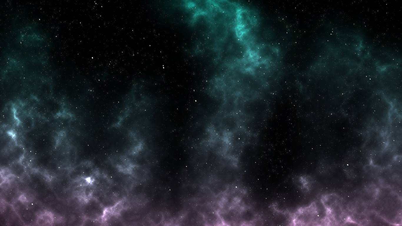 Ciel Violet et Noir Avec Des Étoiles. Wallpaper in 1366x768 Resolution