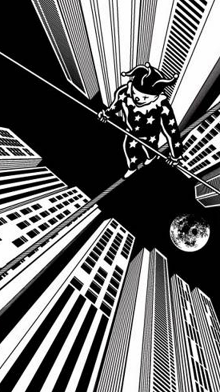 Optische Täuschung, Illustration, Monochrom, Wei, Schwarz Und Weiß. Wallpaper in 720x1280 Resolution