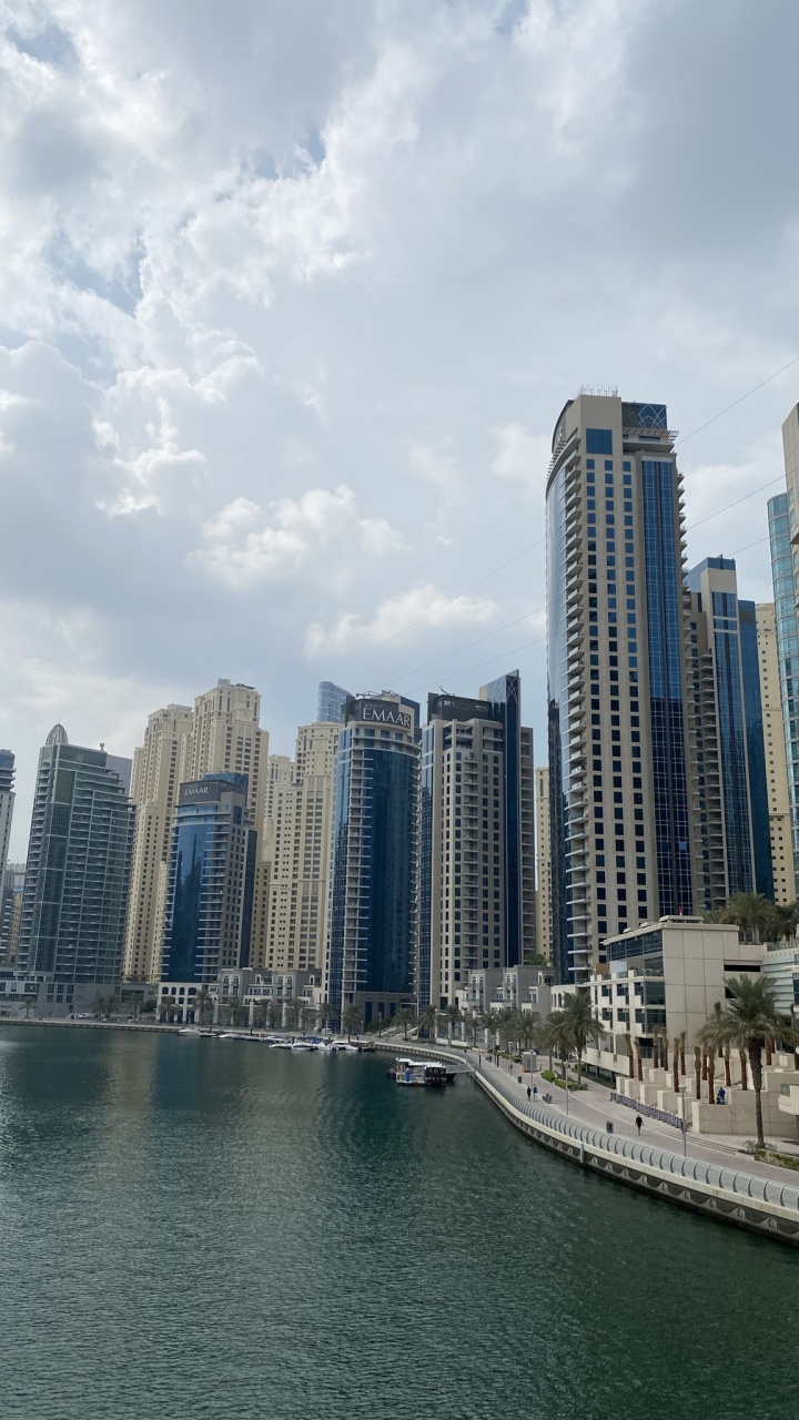 Dubai, Dubai Marina, Torre de Bloques, Condominio, Propiedad. Wallpaper in 720x1280 Resolution