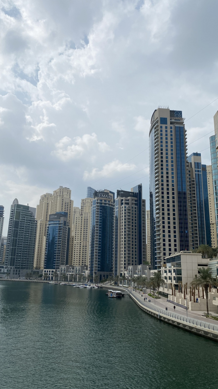 Dubai, Dubai Marina, Torre de Bloques, Condominio, Propiedad. Wallpaper in 750x1334 Resolution