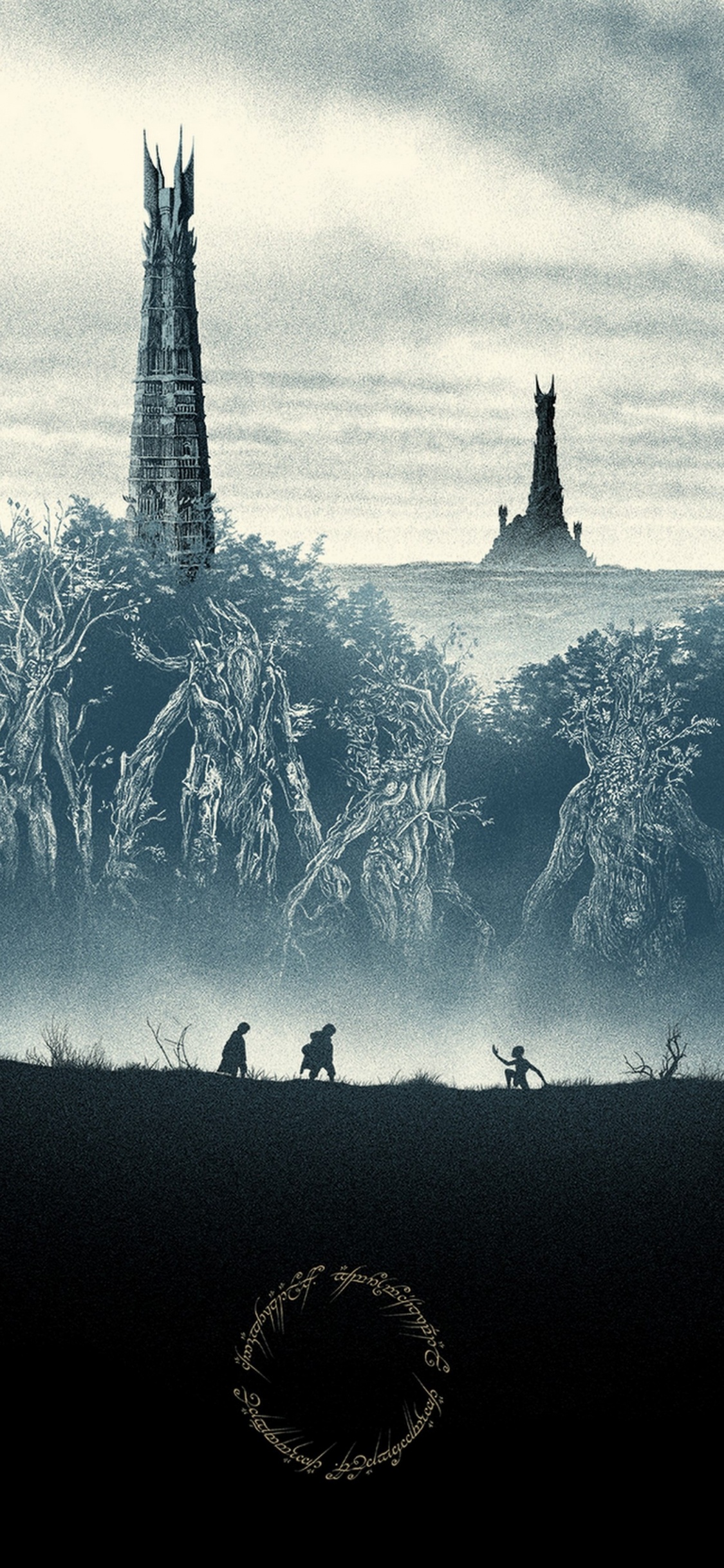 霍比特人, 莱格拉斯, 指环王, Nazgl, 冻结 壁纸 1125x2436 允许