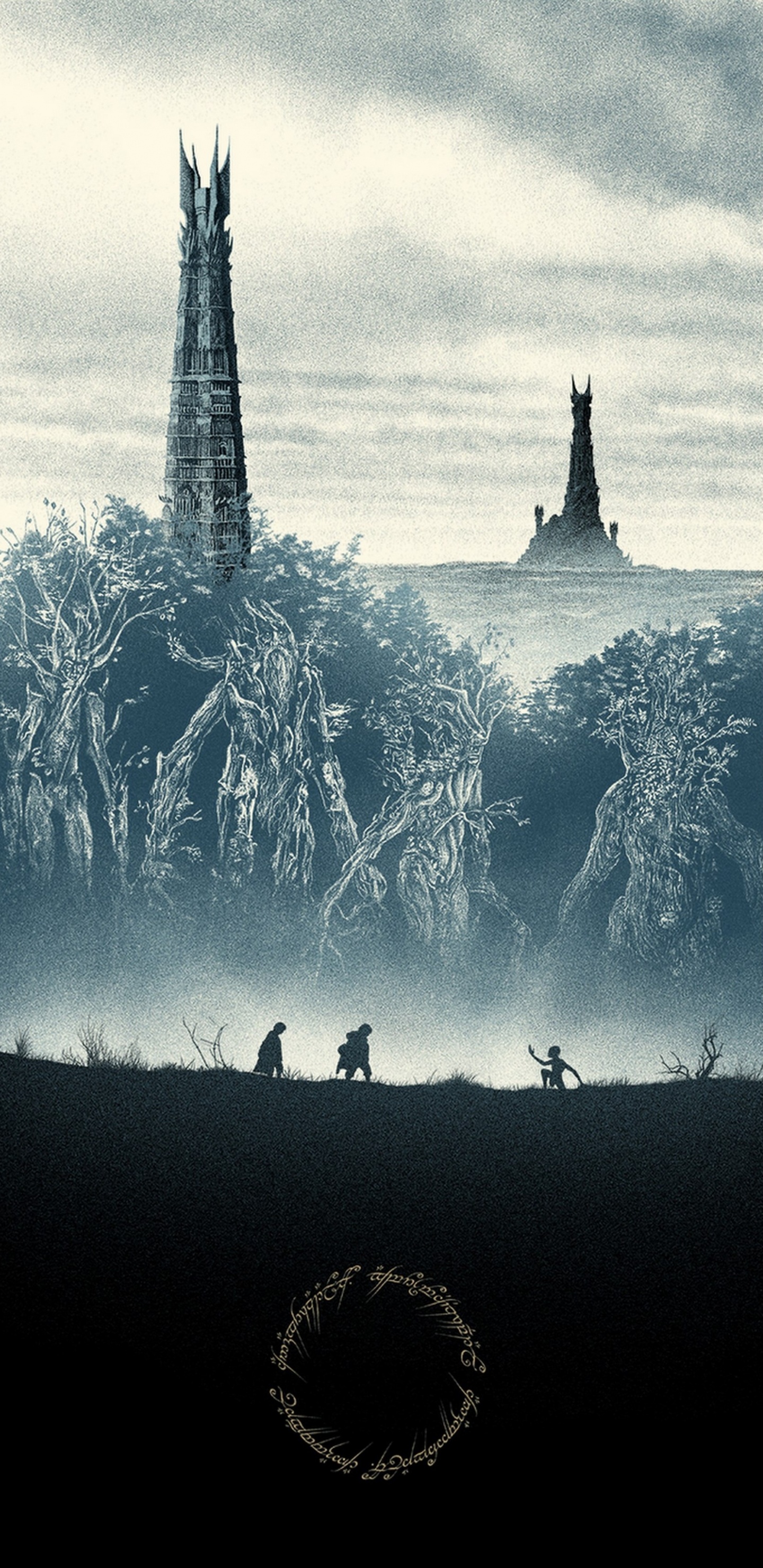 霍比特人, 莱格拉斯, 指环王, Nazgl, 冻结 壁纸 1440x2960 允许