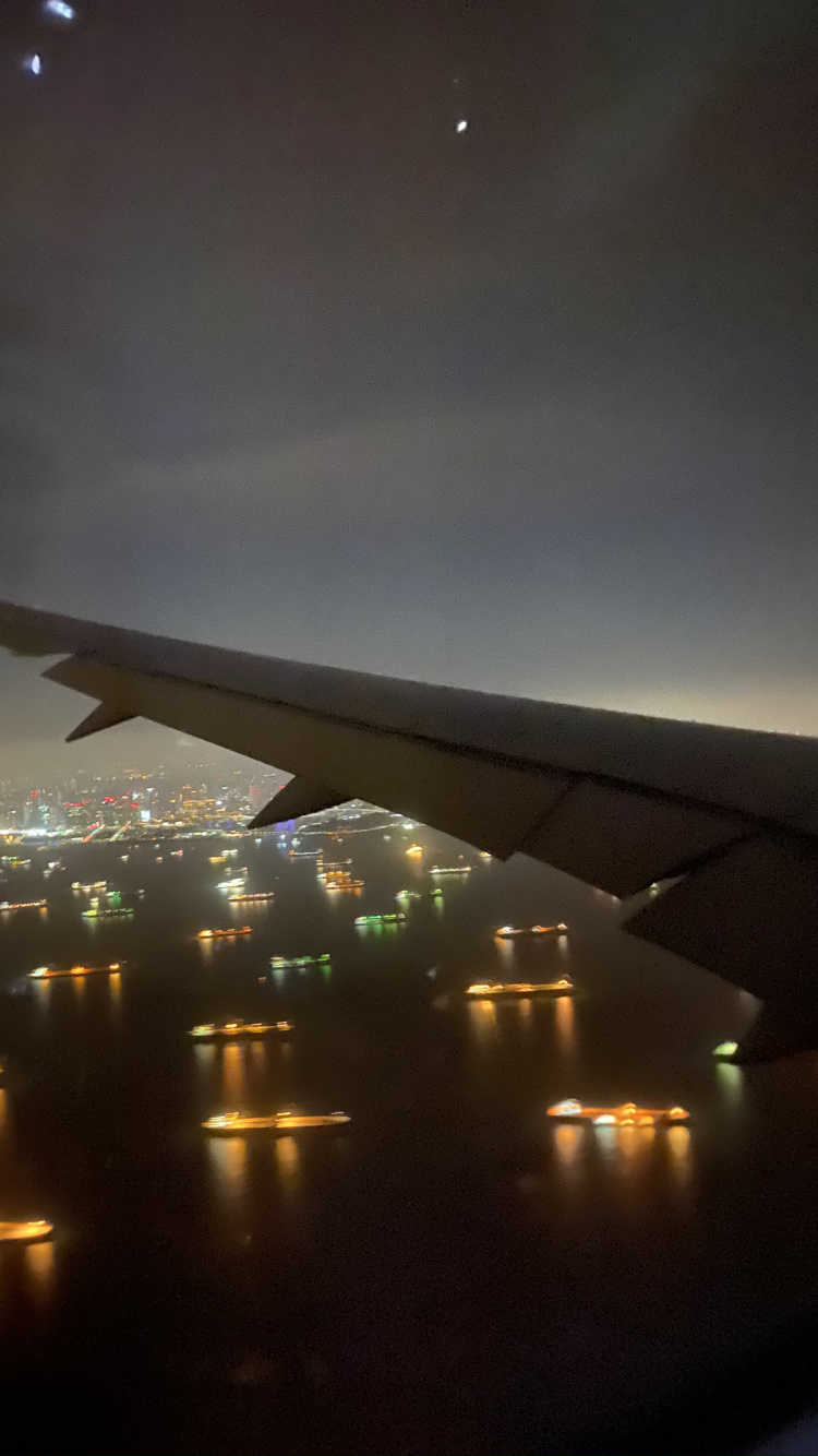 Atmosphäre, Flugreise, Horizont, Luft-und Raumfahrttechnik, Nacht. Wallpaper in 750x1334 Resolution