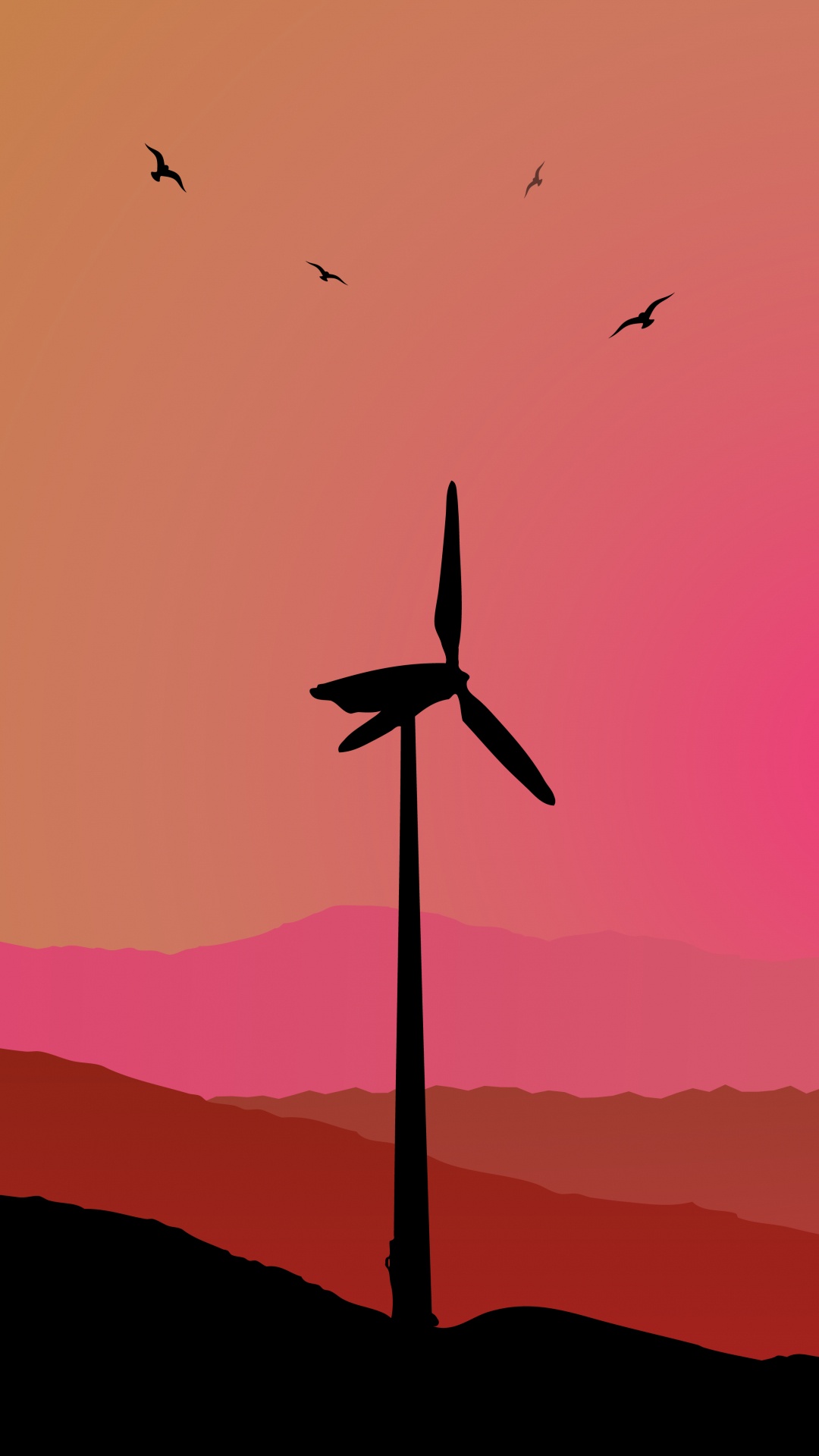 Bird, Red, Orange, Bird Migration, Wing. Wallpaper in 1080x1920 Resolution