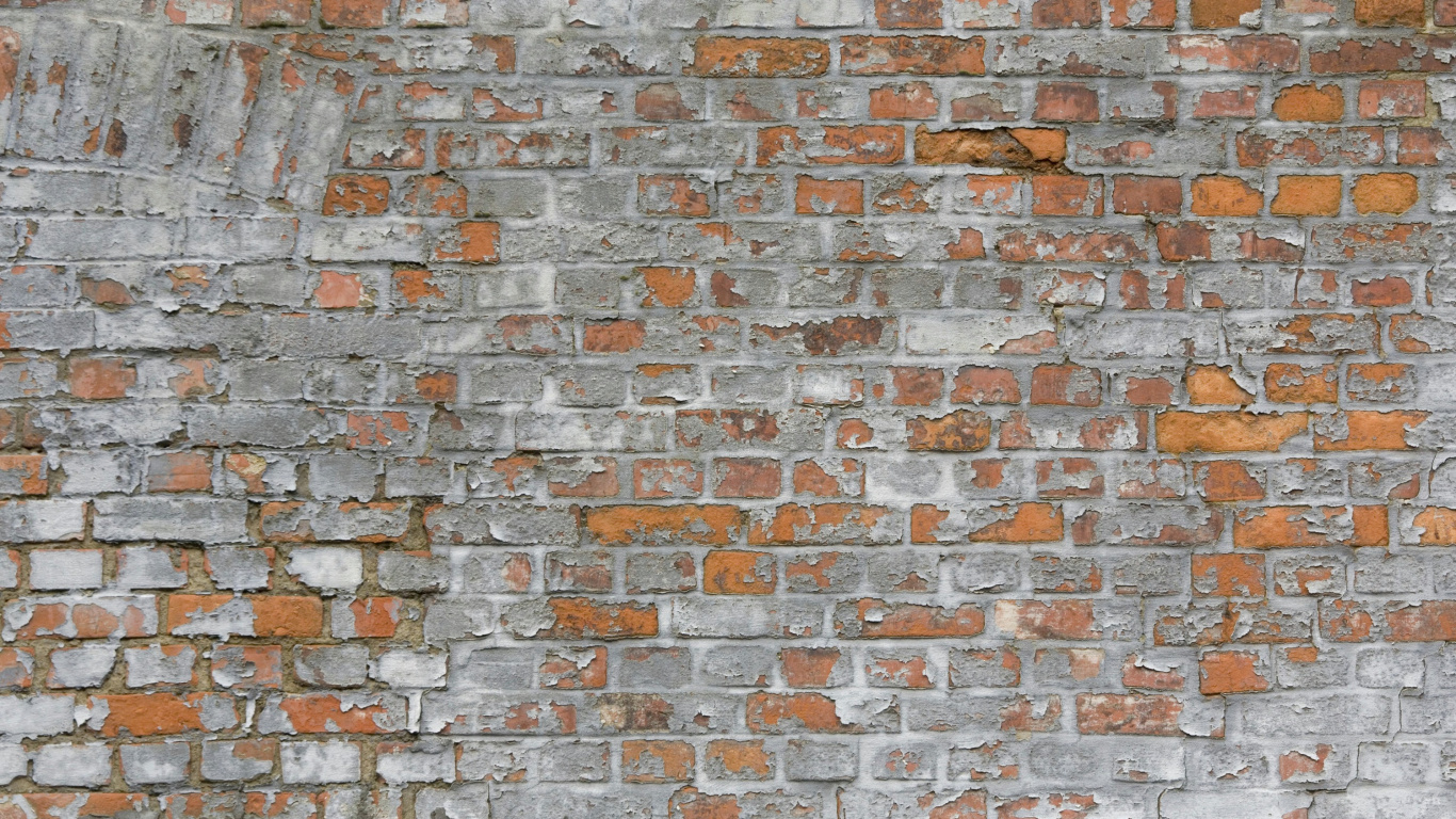 Brown and White Brick Wall. Wallpaper in 1366x768 Resolution