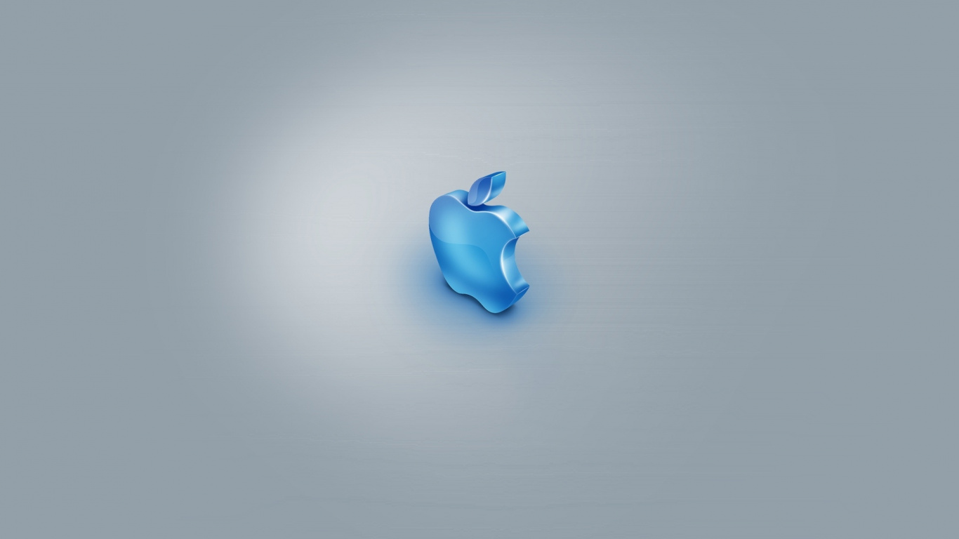 Apple, Blue, Azure, Apple IMac 27 Late 2013, Light Blue. Wallpaper in 1366x768 Resolution