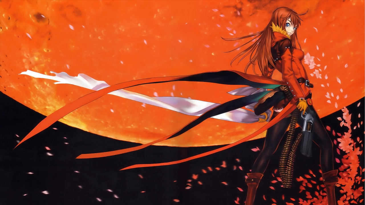 Frau im Schwarzen Und Weißen Kleid Anime-Charakter. Wallpaper in 1280x720 Resolution