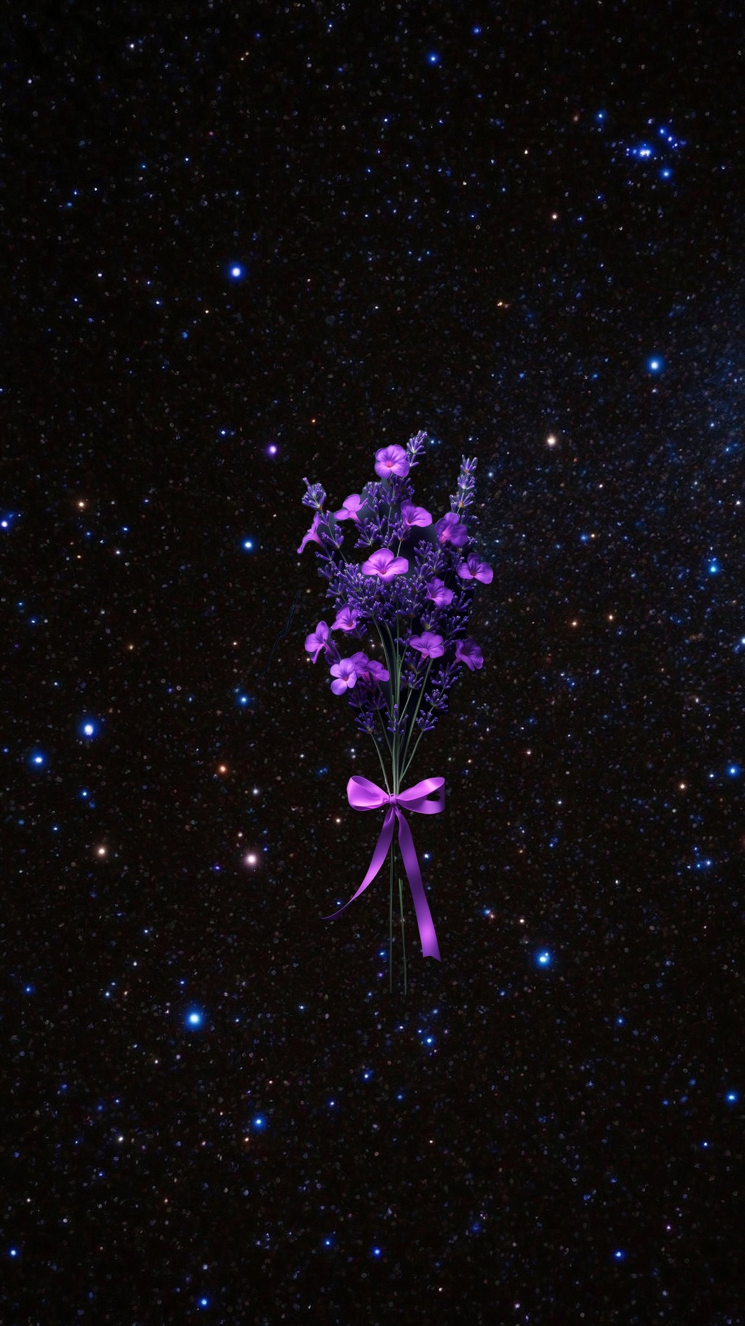 Dianthus, pink, lobelias, night, universe