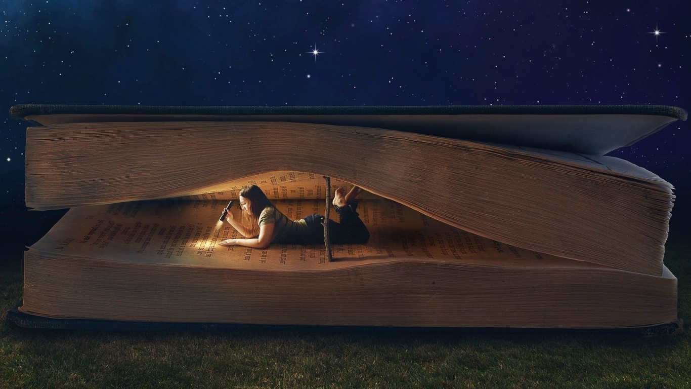 Homme Allongé Sur un Quai en Bois Marron Pendant la Nuit. Wallpaper in 1366x768 Resolution