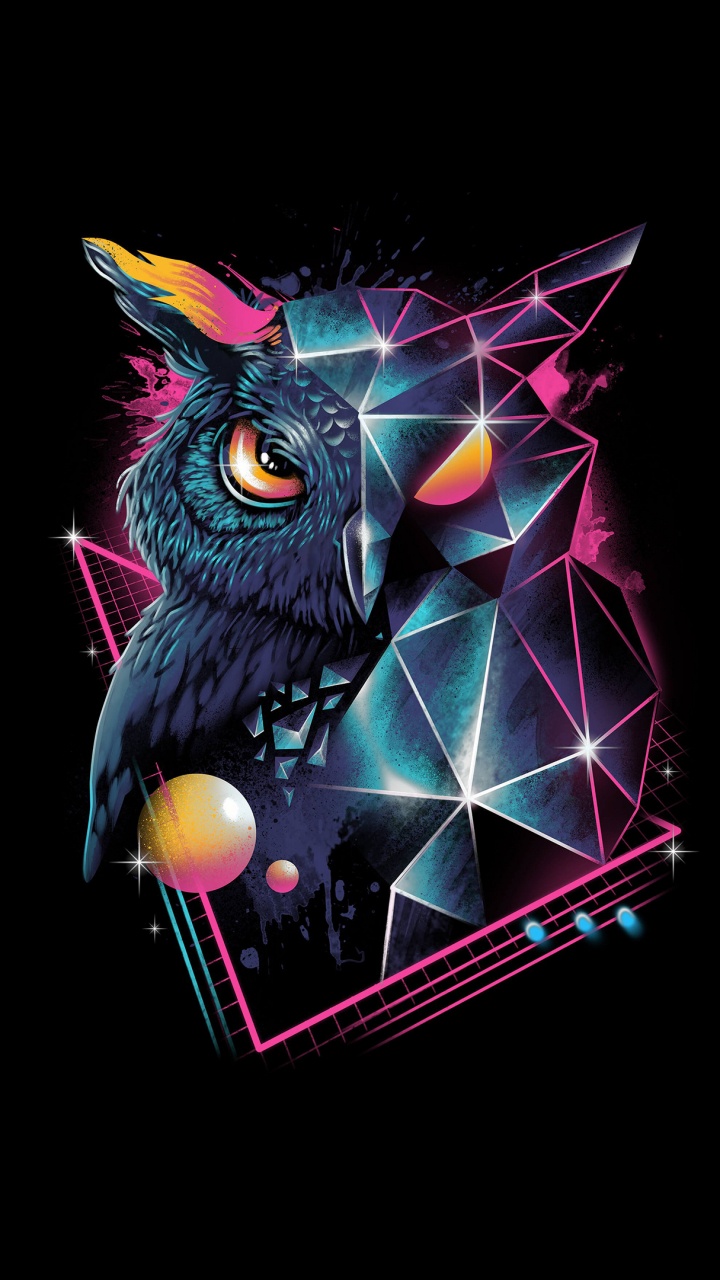 纪念68, 图形设计, 艺术, 三角形, 电蓝色的 壁纸 720x1280 允许