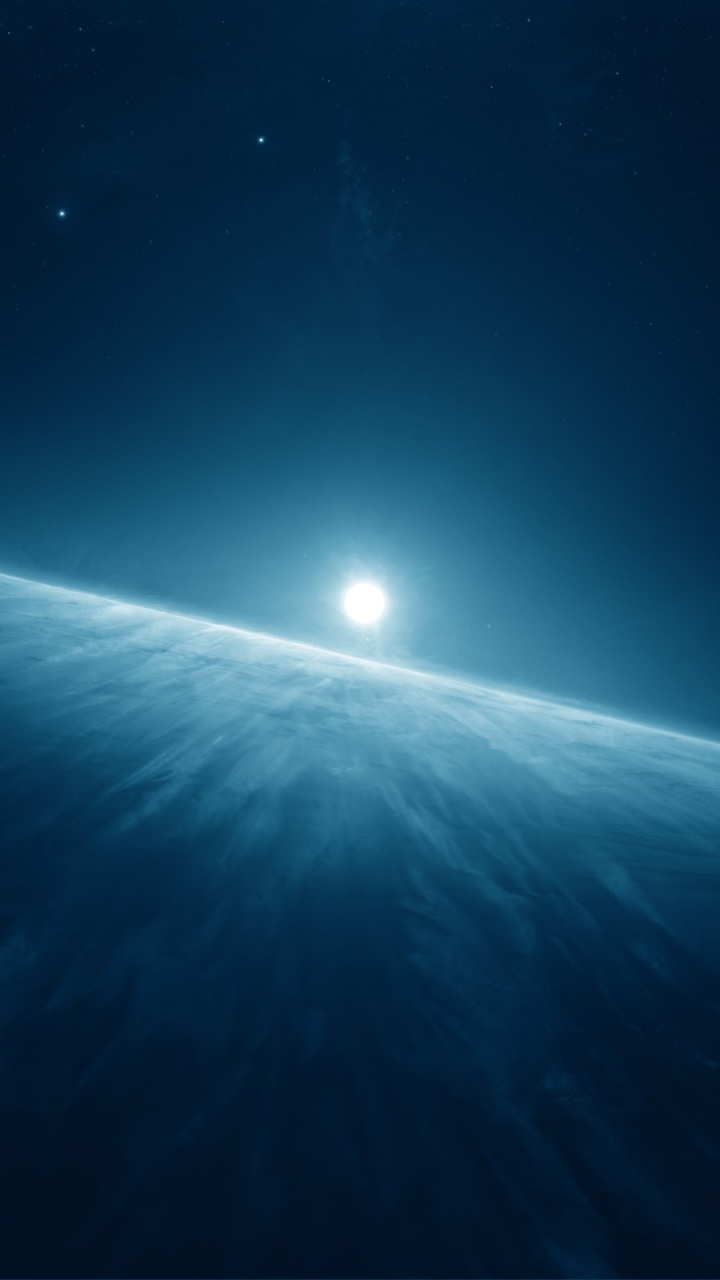 Blue and White Galaxy Illustration. Wallpaper in 720x1280 Resolution