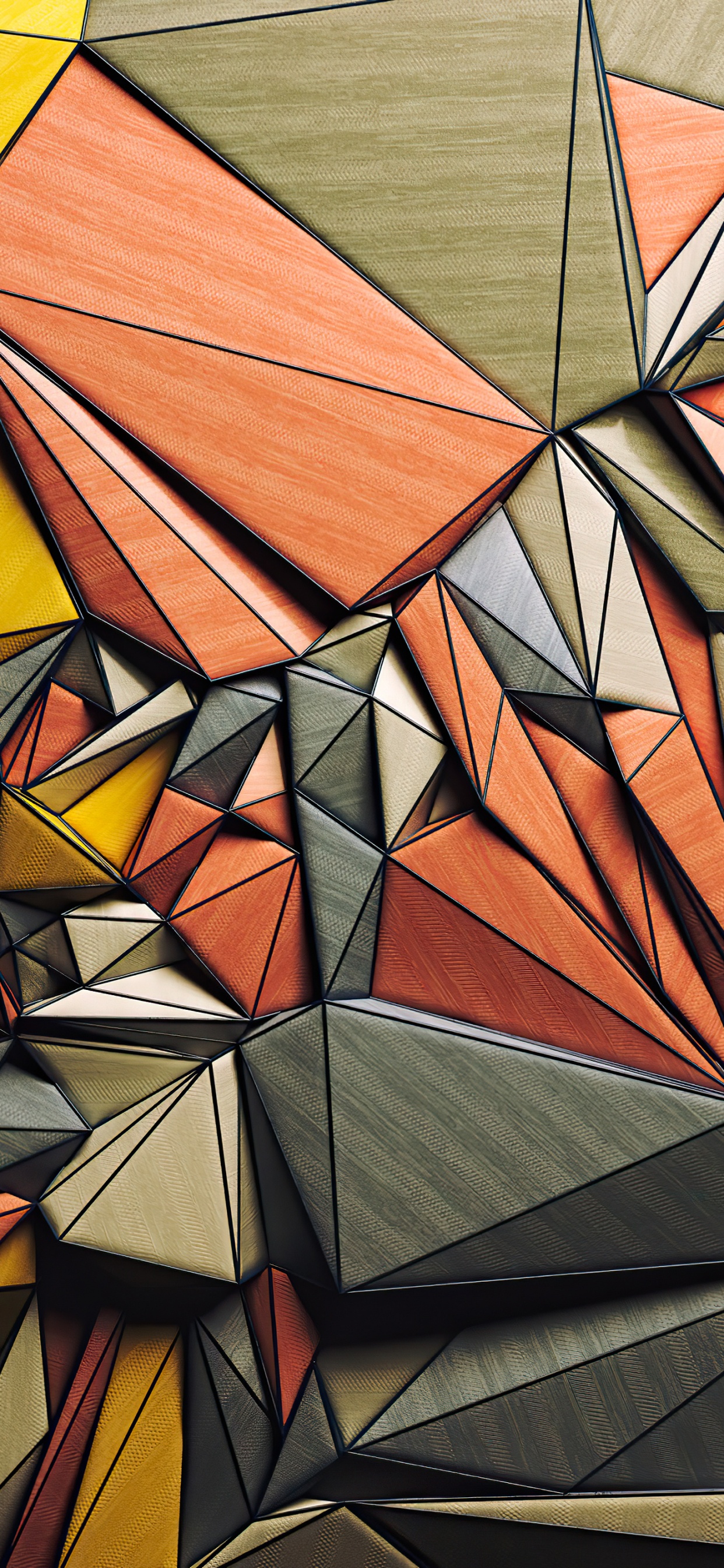 Orange, Visual Arts, Stained Glass, Modern Art, Design. Wallpaper in 1242x2688 Resolution