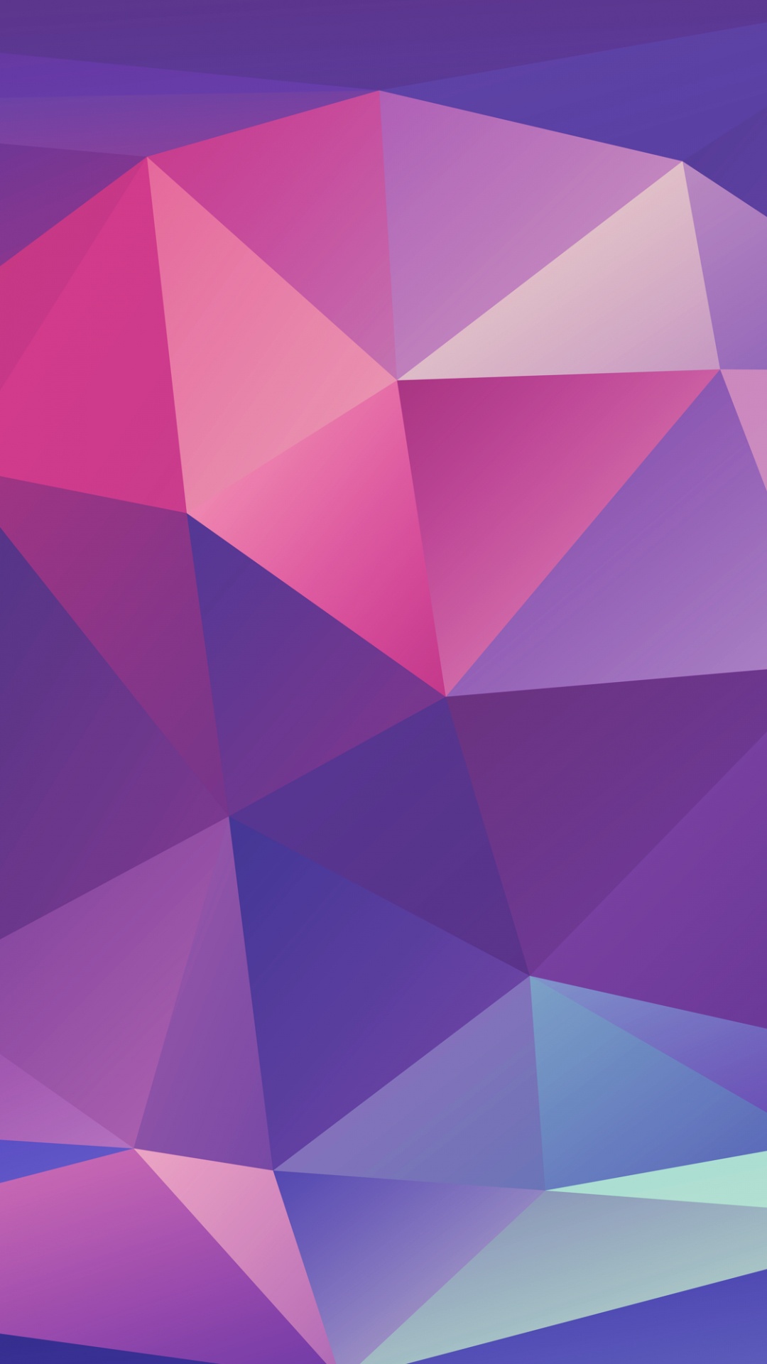 Polígono Multicolor, Polígono, Morado, Triangulo, Violeta. Wallpaper in 1080x1920 Resolution