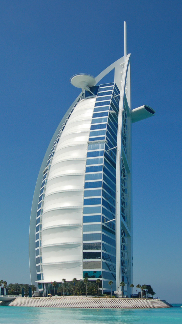 阿拉伯塔, 哈利法塔, 建筑, 塔块, 公寓 壁纸 750x1334 允许