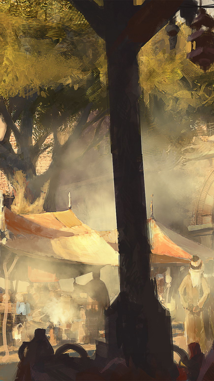 Personnes Marchant Sur le Parc Pendant la Journée. Wallpaper in 750x1334 Resolution