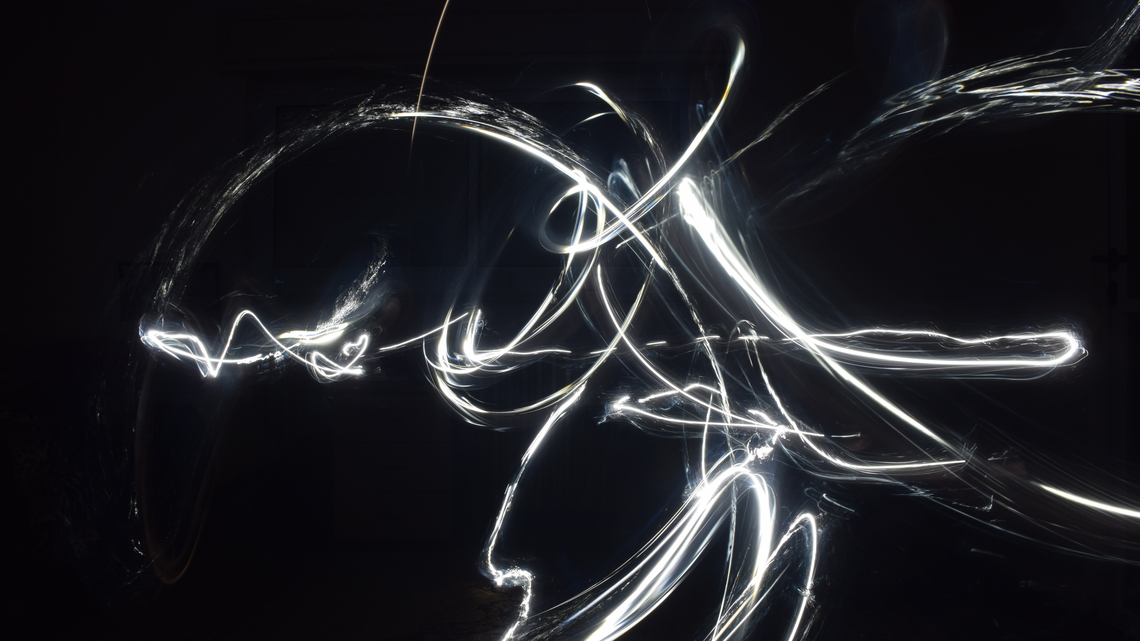 Illustration de la Lumière Blanche et Bleue. Wallpaper in 3840x2160 Resolution