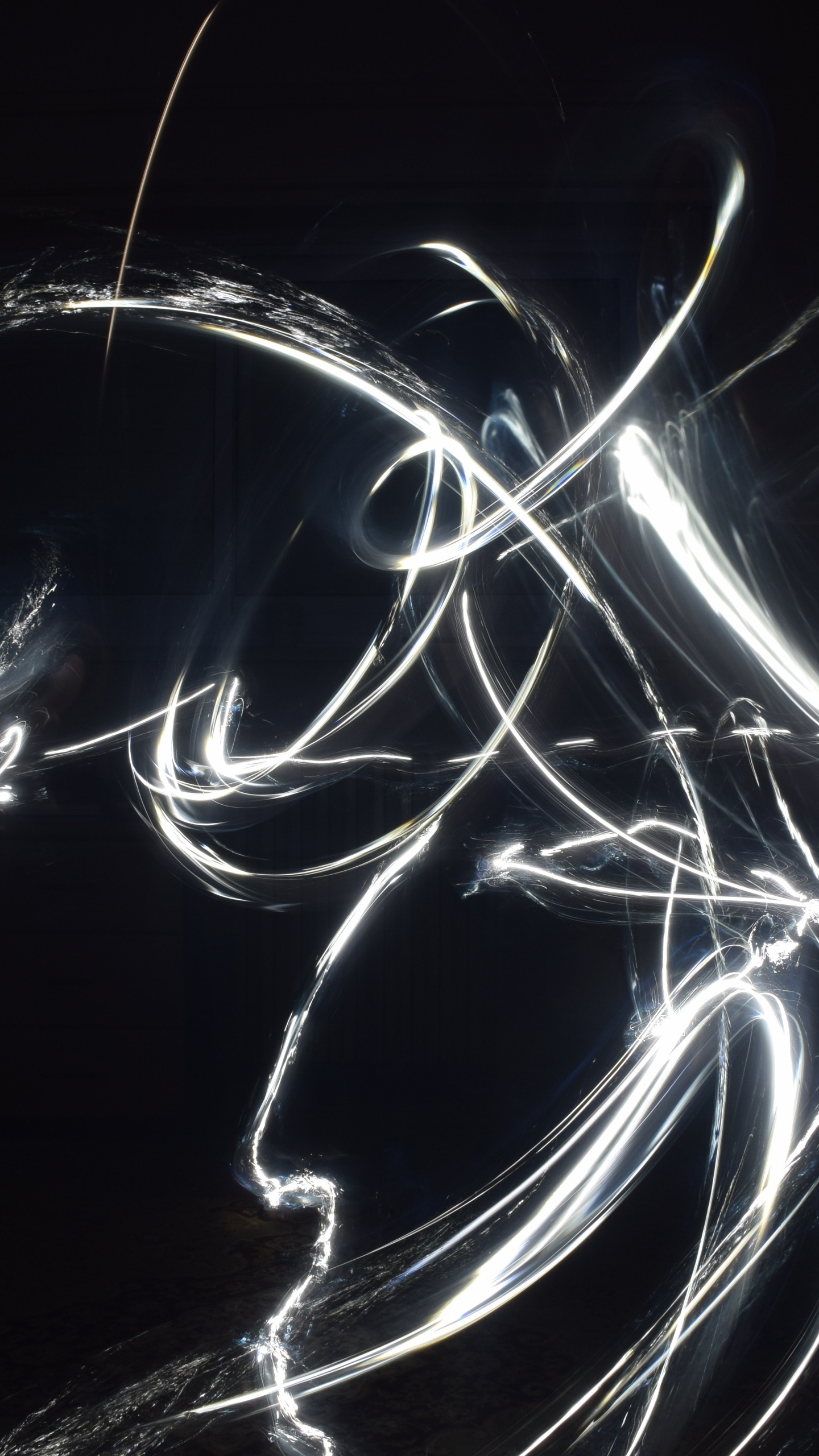 Ilustración de Luz Blanca y Azul. Wallpaper in 1440x2560 Resolution