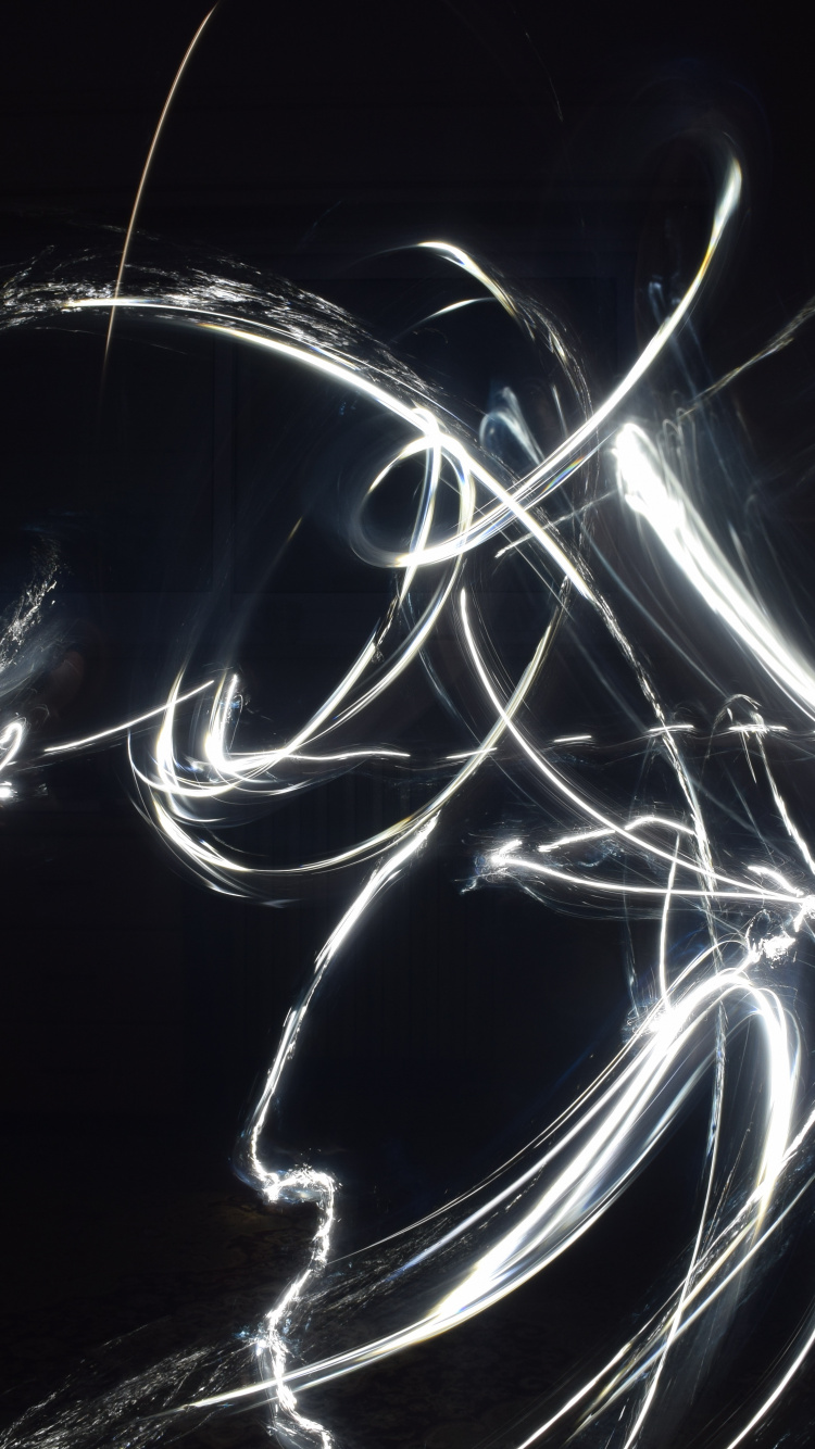 Ilustración de Luz Blanca y Azul. Wallpaper in 750x1334 Resolution