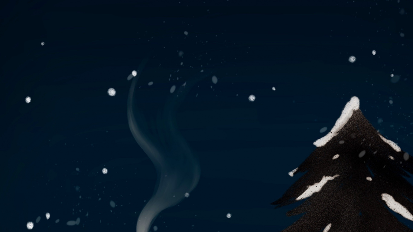 New Year, Christmas, Winter, Christmas Tree, World. Wallpaper in 1366x768 Resolution