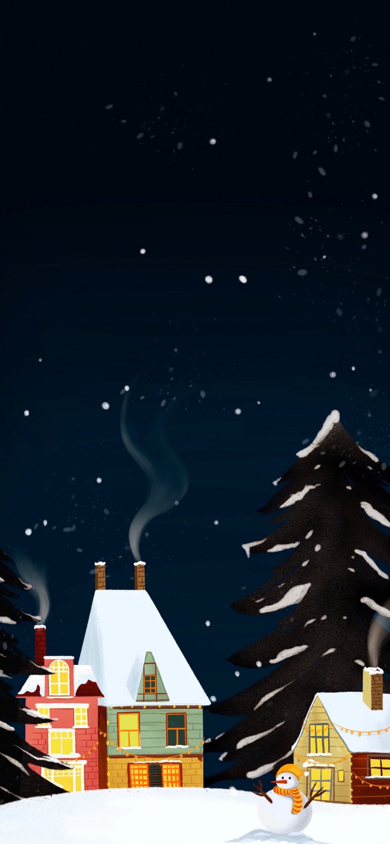 Nochevieja, Navidad, Invierno, Torre, Objeto Astronómico. Wallpaper in 1242x2688 Resolution