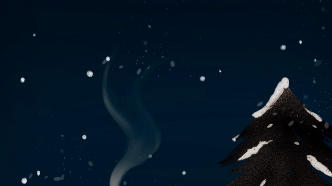 Nouvelle Année, Hiver, Arbre de Noël, Objet Astronomique, Minuit. Wallpaper in 1280x720 Resolution