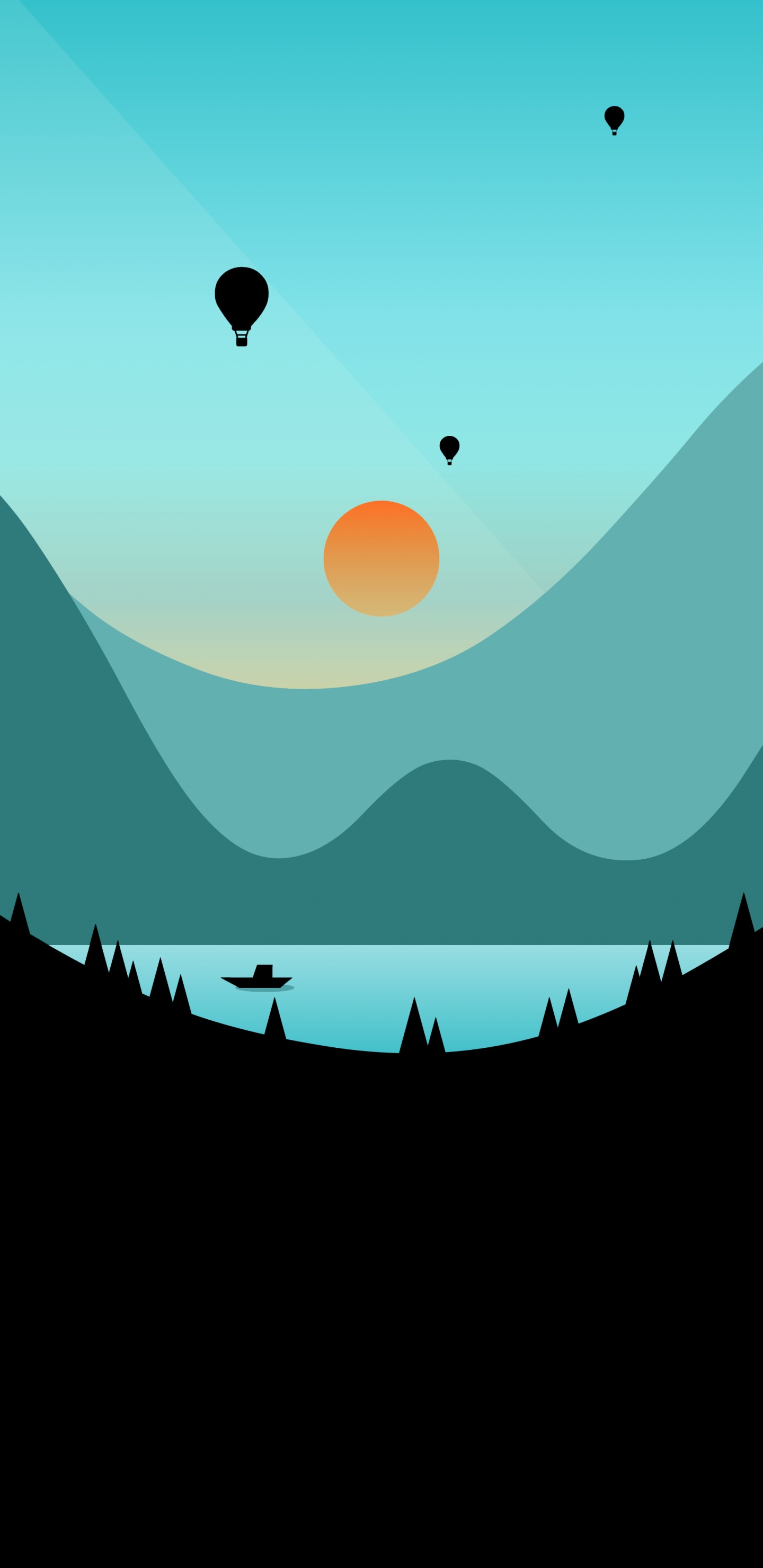 Natur, Ballon, Hot Air Ballooning, Atmosphäre, Hochland. Wallpaper in 1440x2960 Resolution