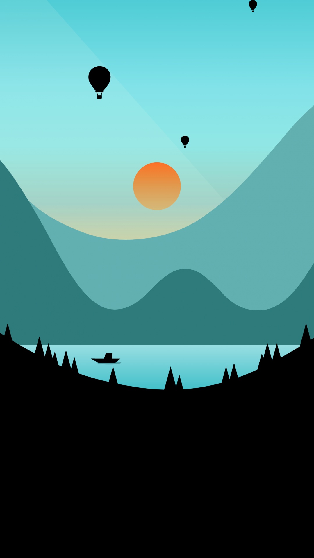 Nature, Balloon, Hot Air Ballooning, Landscape, Atmosphere. Wallpaper in 1080x1920 Resolution