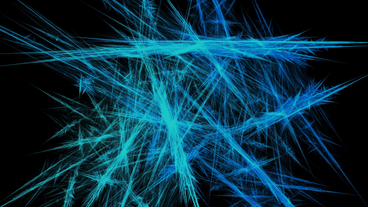 Traînées Lumineuses Bleues et Blanches. Wallpaper in 1280x720 Resolution