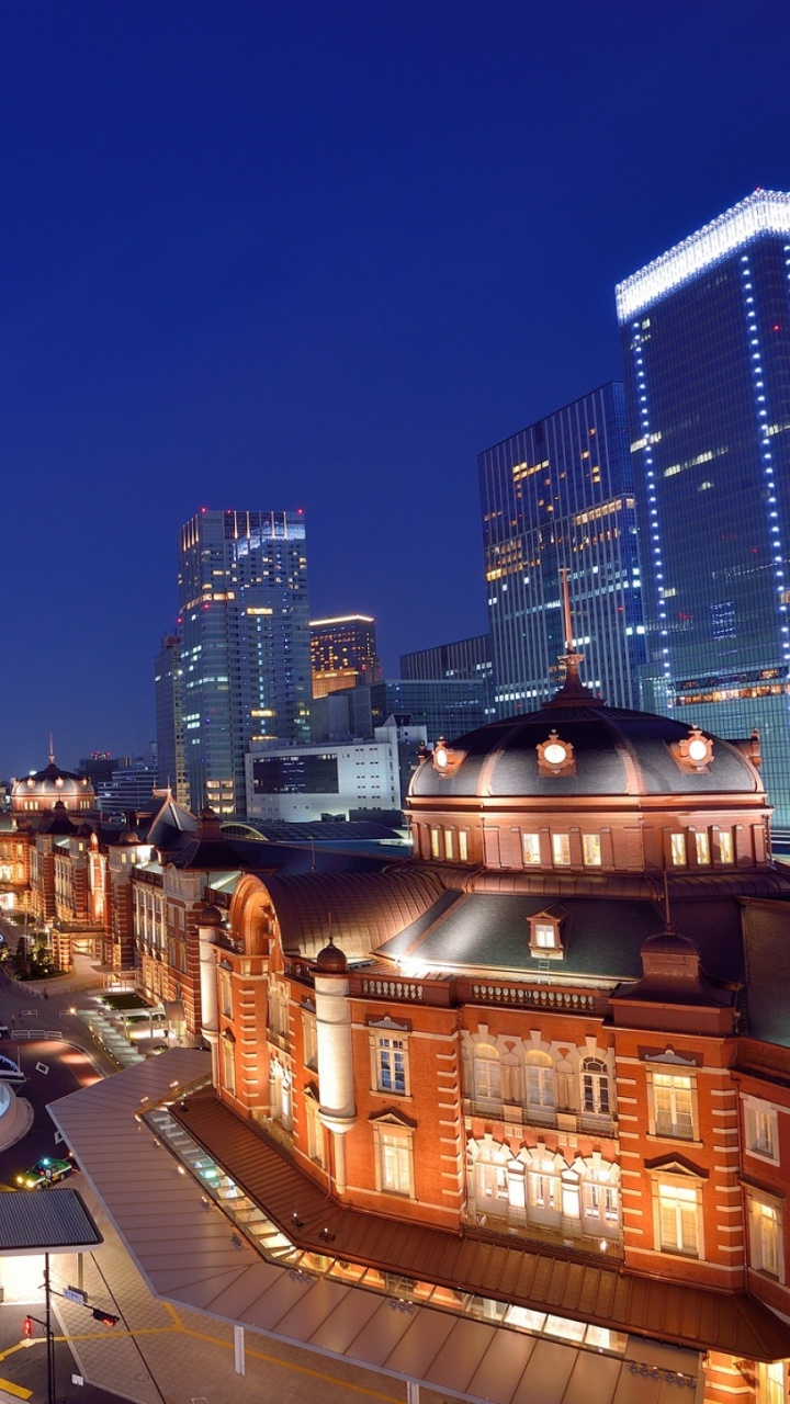 Time Lapse Photography of City During Night Time. Wallpaper in 720x1280 Resolution