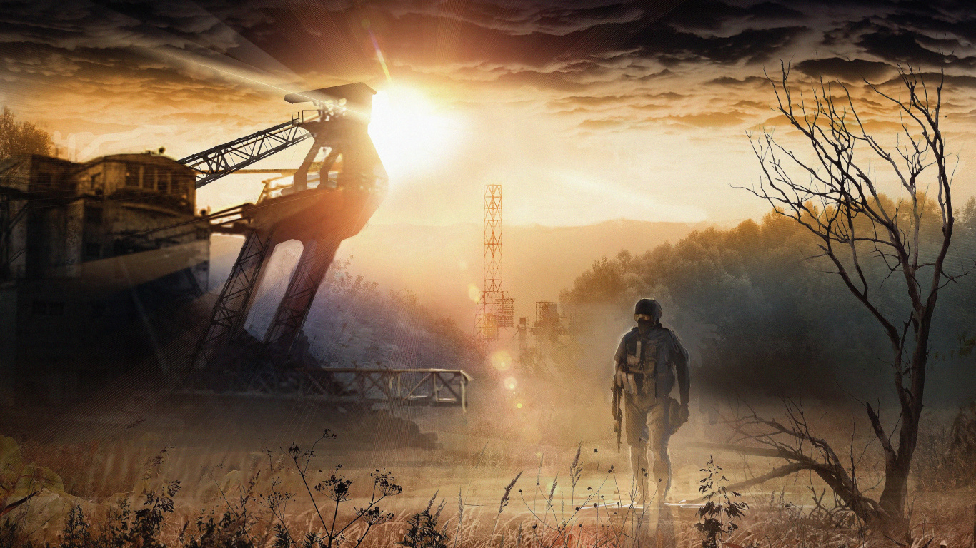 Stalker, Stalker 2 Herz Von Tschernobyl, STALKER Schatten Von Tschernobyl, Cloud, Atmosphäre. Wallpaper in 1366x768 Resolution