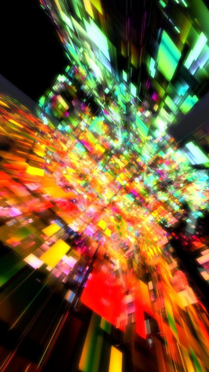 Green Yellow and Purple Light. Wallpaper in 720x1280 Resolution