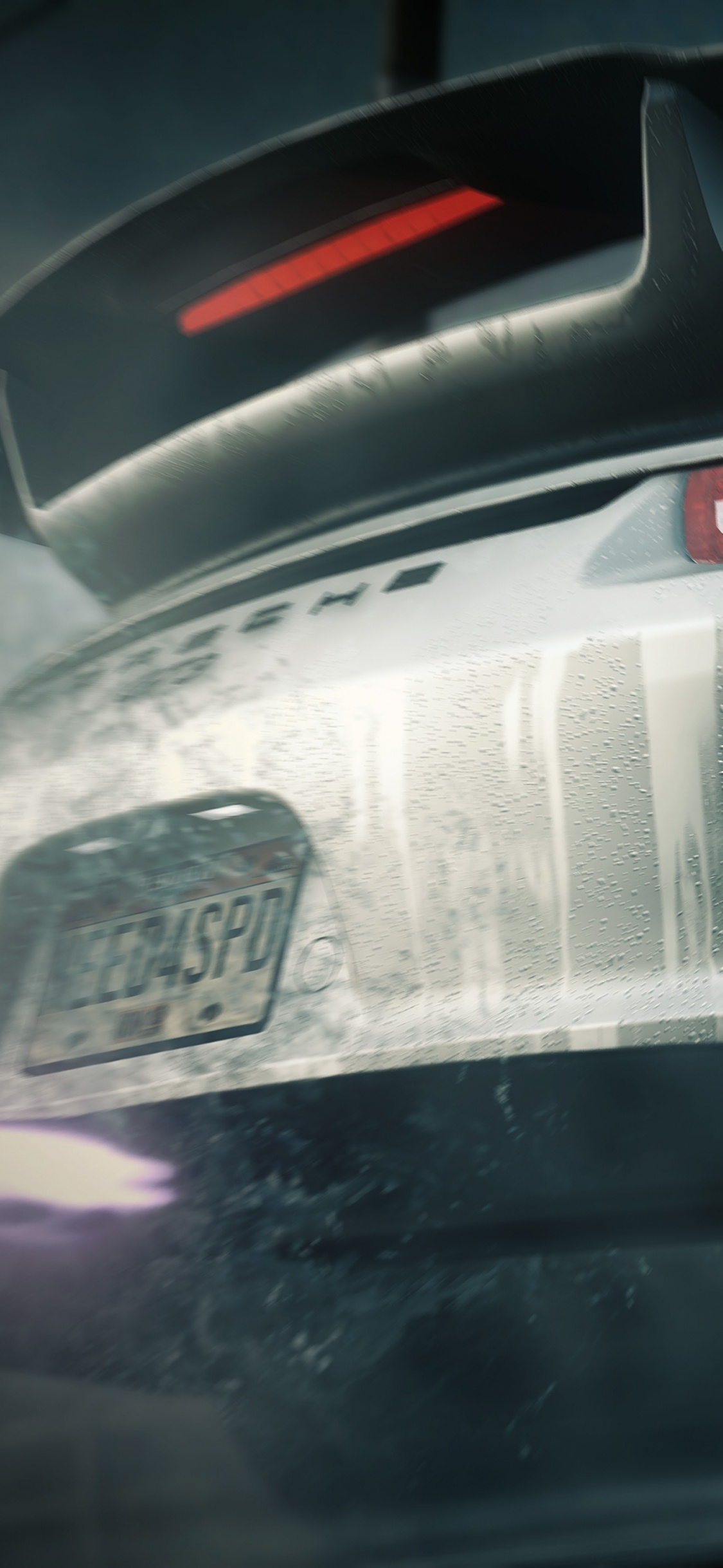 Black and Red Car Tail Light. Wallpaper in 1125x2436 Resolution