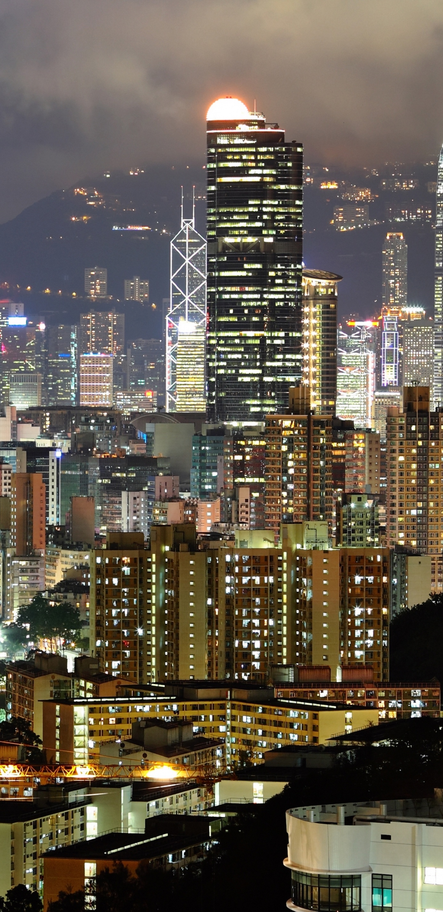 香港, 城市景观, 城市, 大都会, 天际线 壁纸 1440x2960 允许