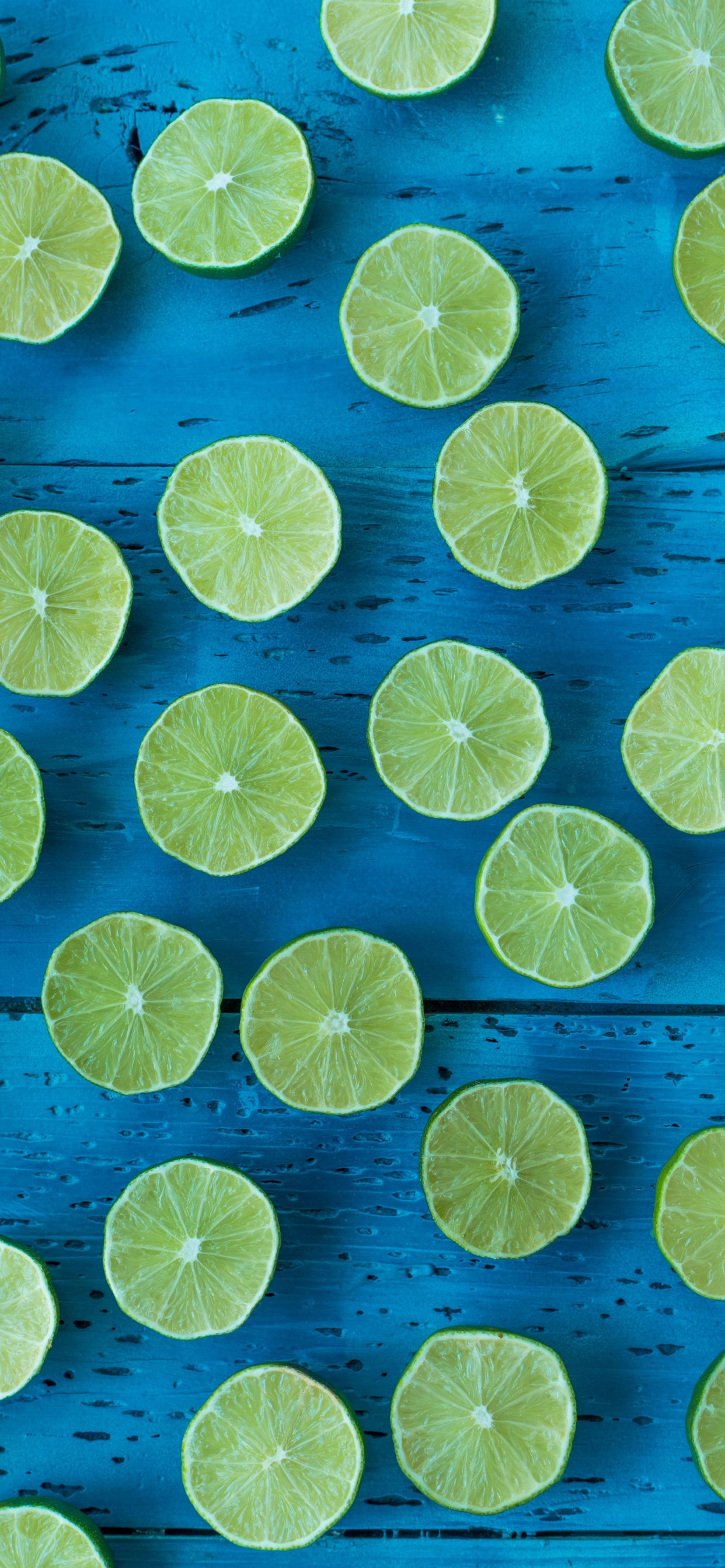 Oeuvre Florale Jaune et Bleue. Wallpaper in 1242x2688 Resolution